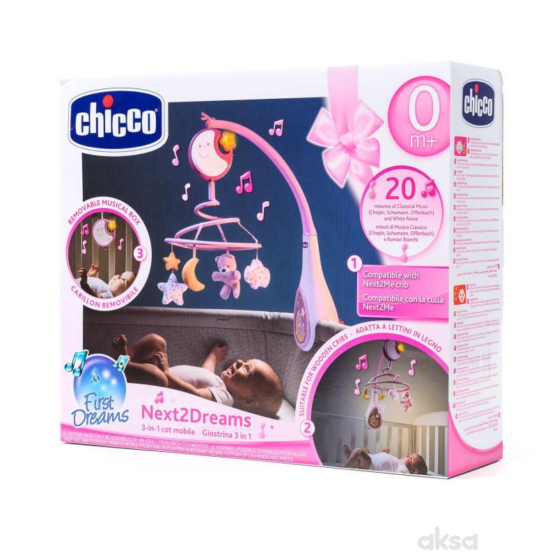 Chicco Next2Dreams vrteska roze