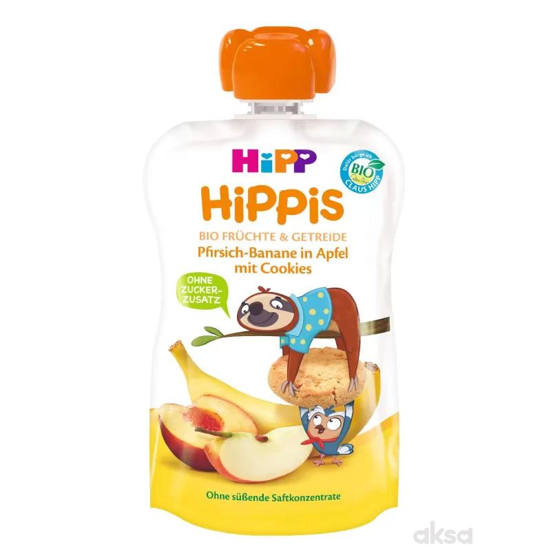 Hipp pouch jabuka,banana i breskva sa keksom 100g