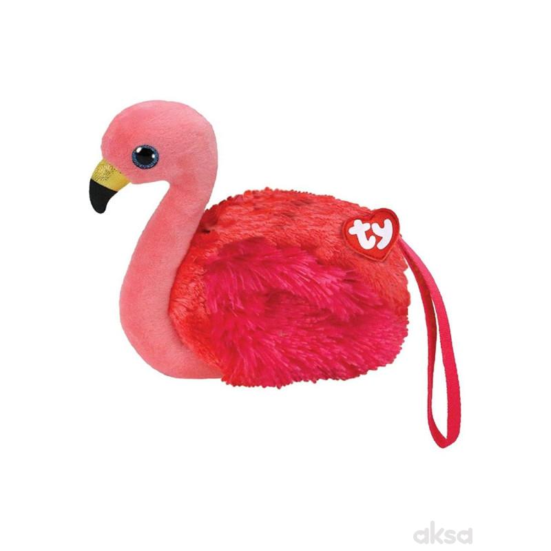 Ty Plisana Tasna Flamingo 10.2X12.7X1cm