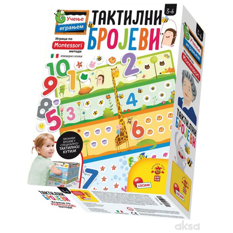 Lisciani Montessori Sr Eduk Igra Taktil Brojevi