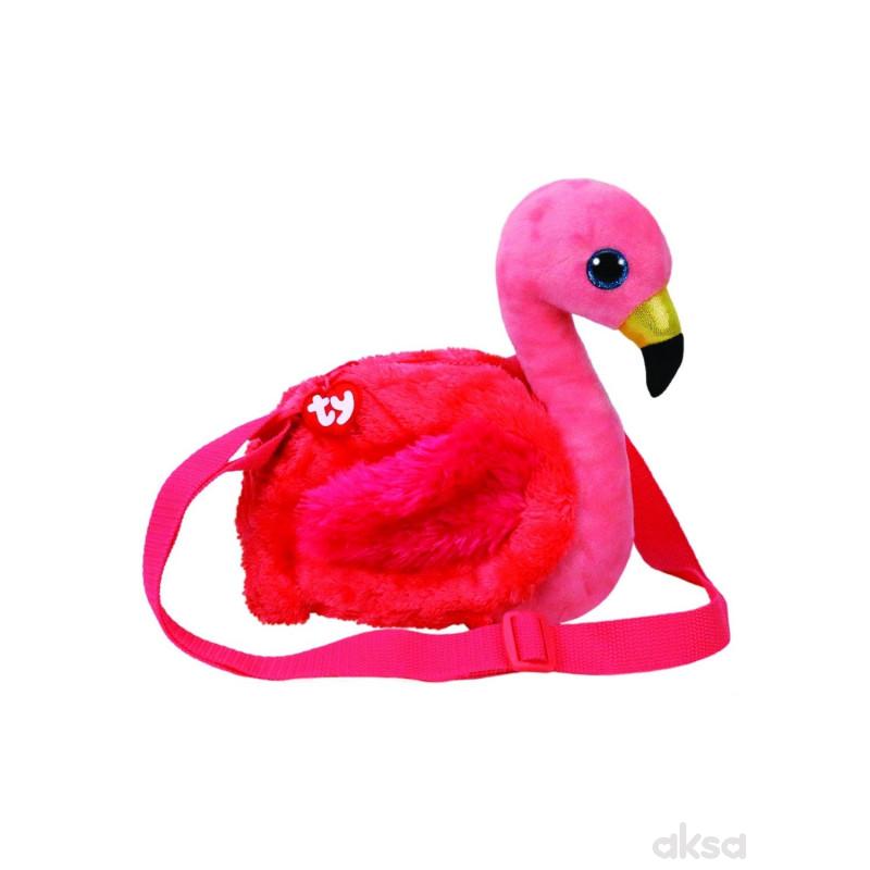 Ty Plisana Torba Flamingo Gilda 18X16X9cm 