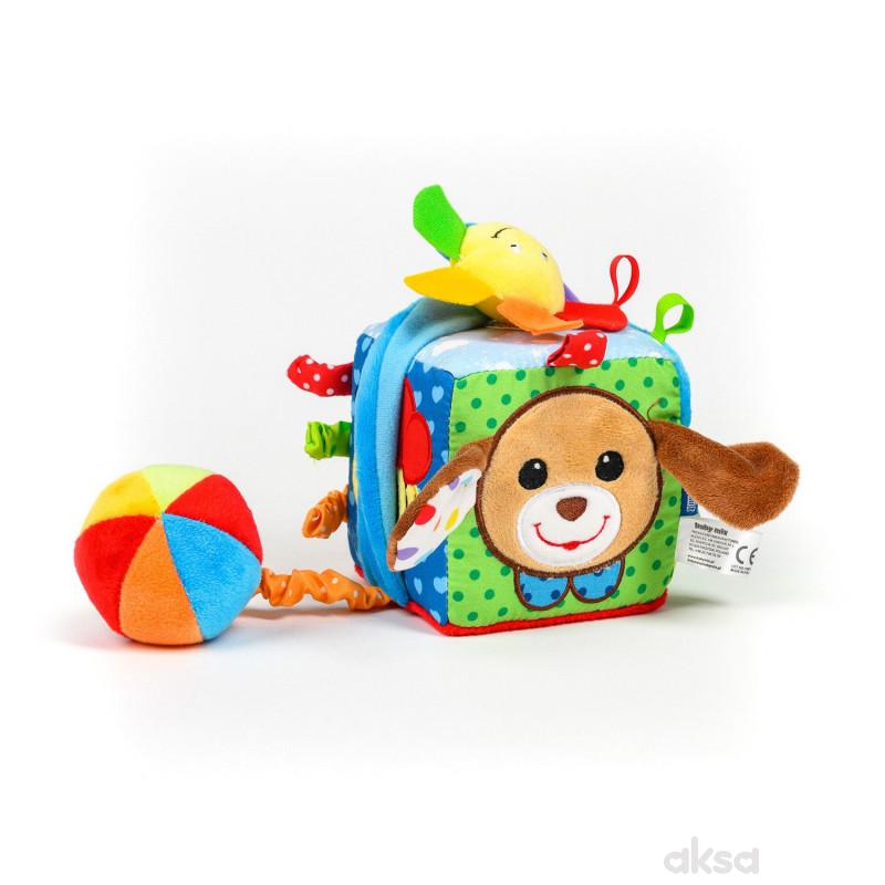 Baby Mix plišana kocka kuca