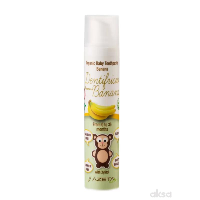 Azeta Bio organska pasta za zube banana 0-36M 50ml