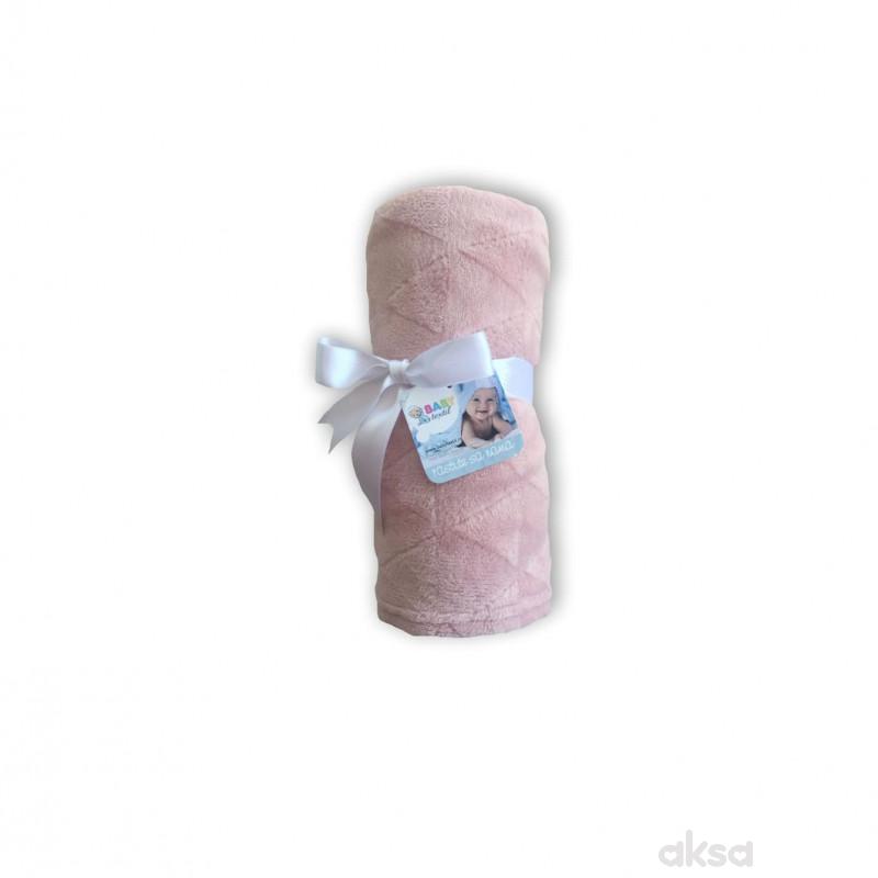 Baby Textil ćebe Klara,80x90,roze