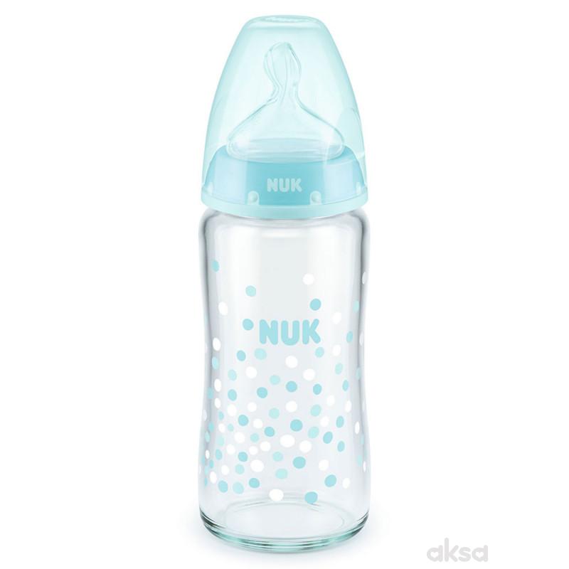 Nuk staklena flašica FC 240ml sil.s1
