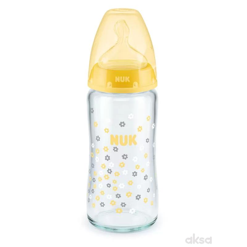 Nuk staklena flašica FC 240ml sil.s1