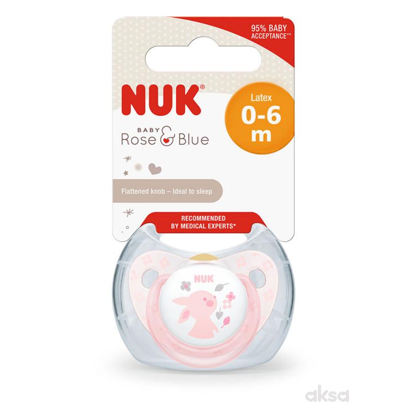 Nuk laža kaučuk roza vel1