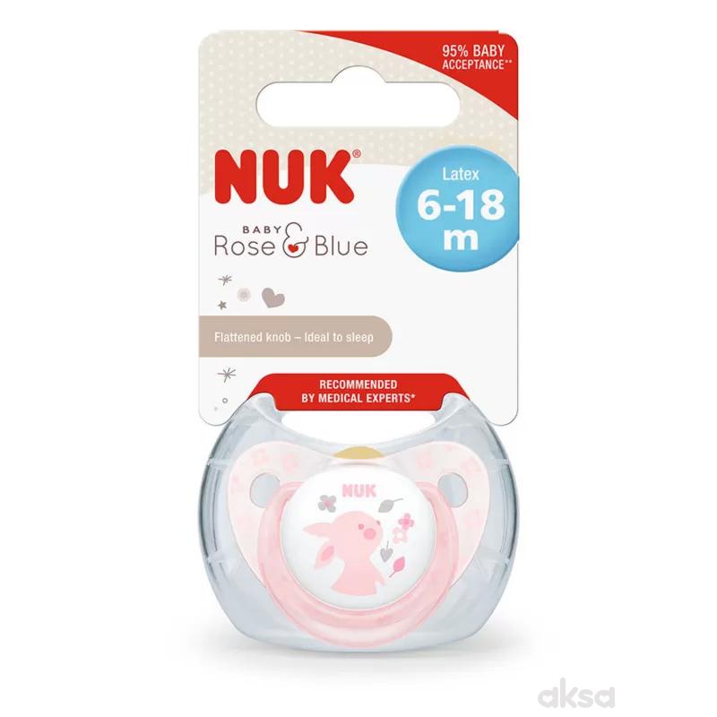 Nuk laža kaučuk roza vel2