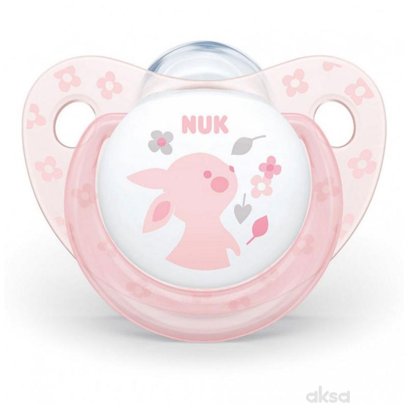 Nuk laža silikon roze vel1