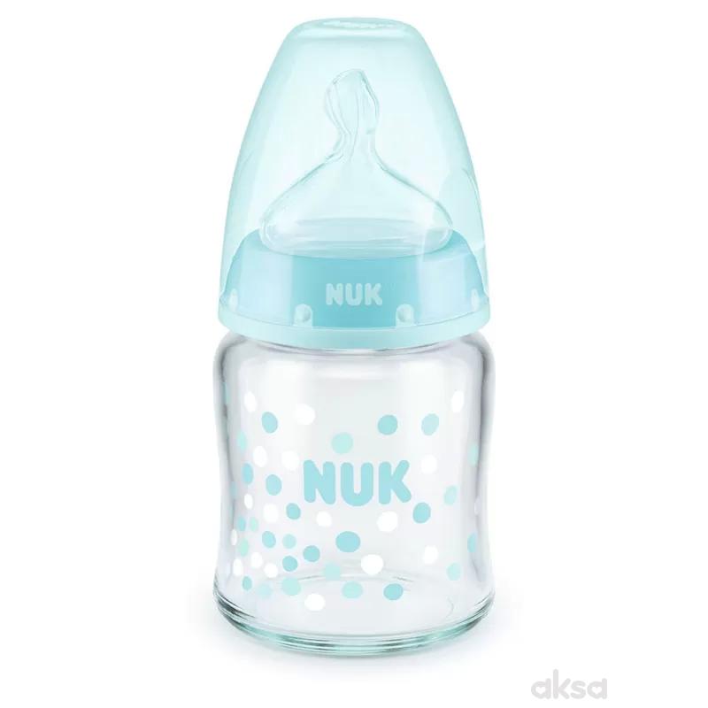 Nuk staklena flašica FC 120ml sil.s1