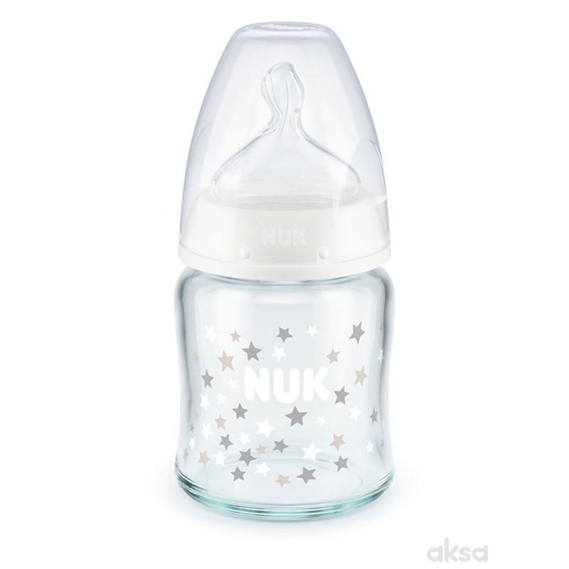 Nuk staklena flašica FC 120ml sil.s1