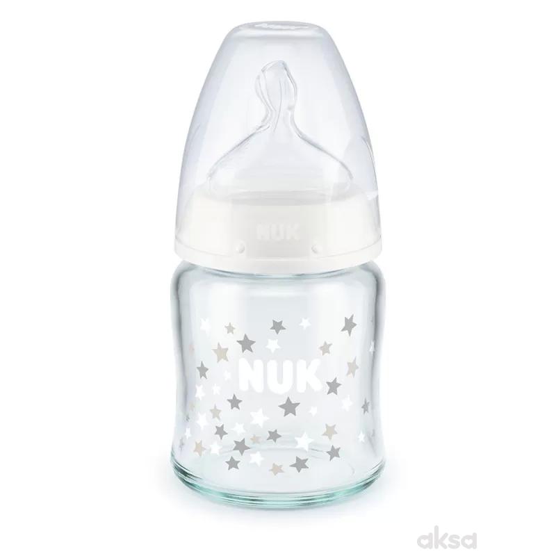Nuk staklena flašica FC 120ml sil.s1