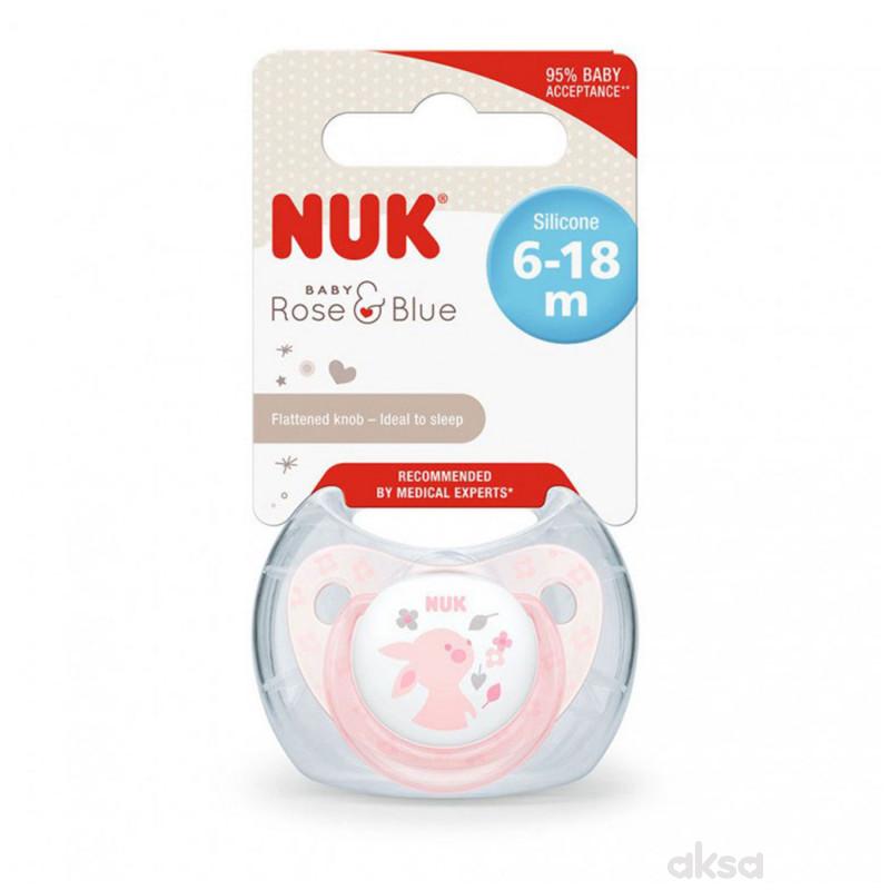 Nuk laža silikon roze vel2