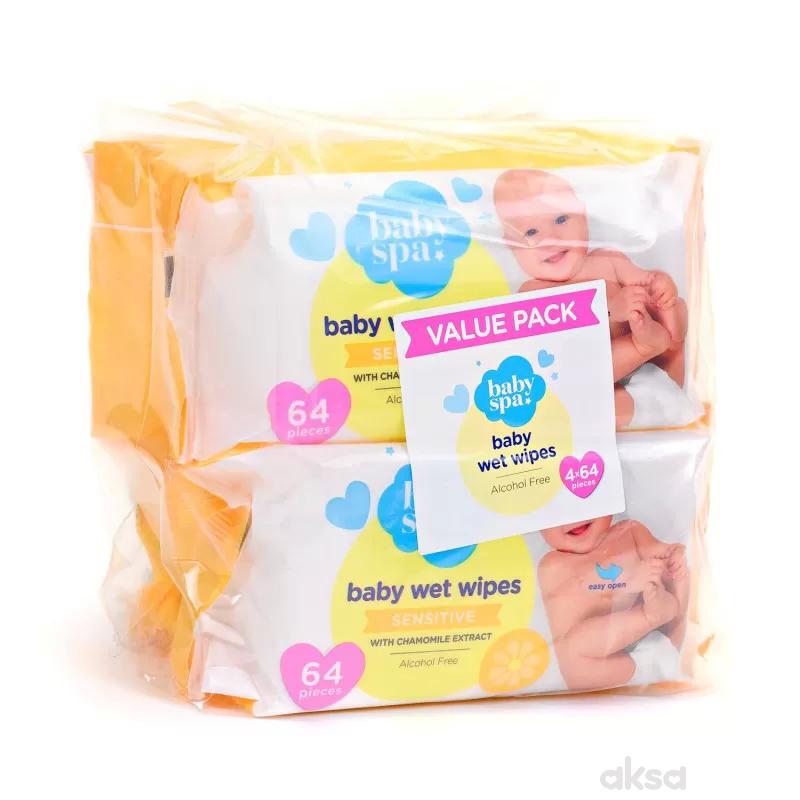 Baby spa vlažne maramice sa kamilicom 4x64kom