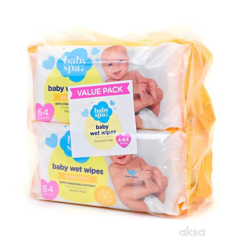 Baby spa vlažne maramice sa kamilicom 4x64kom