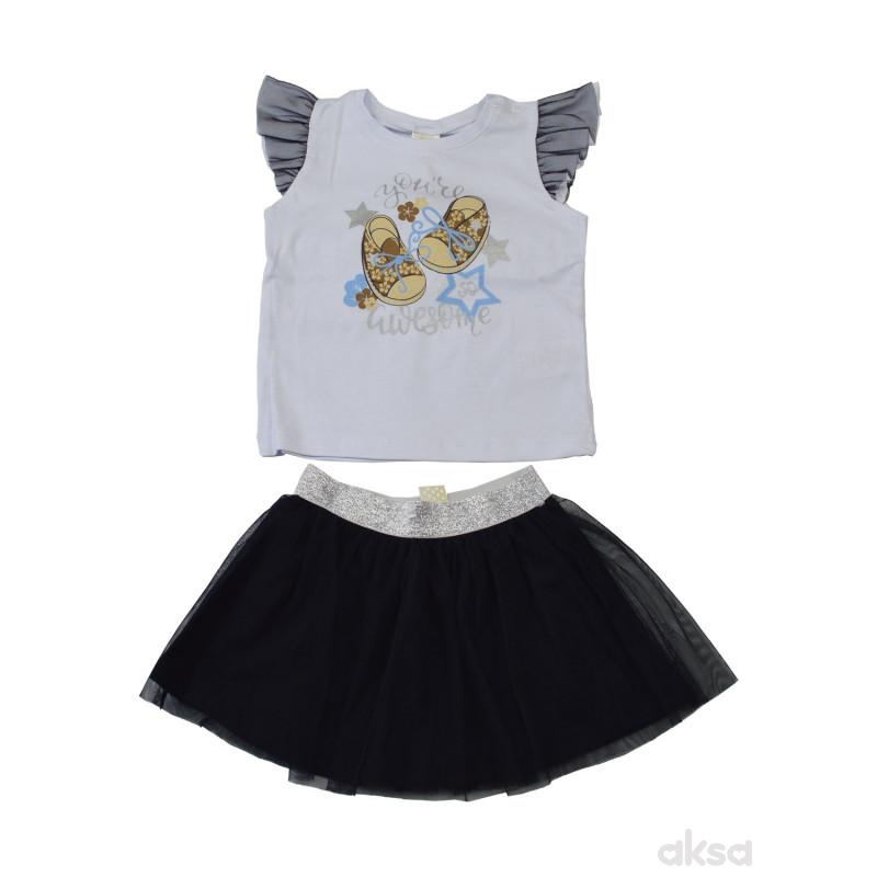 Lillo&Pippo komplet(majica i suknja)devojčice 