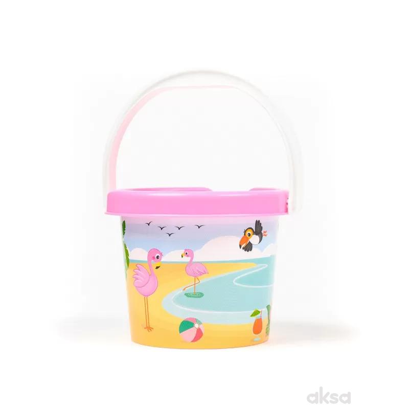 Androni Giocattoli kofica za pesak flamingos