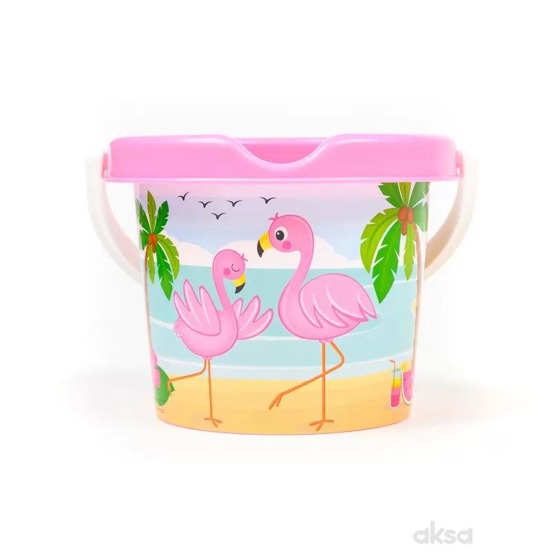 Androni Giocattoli kofica za pesak flamingos