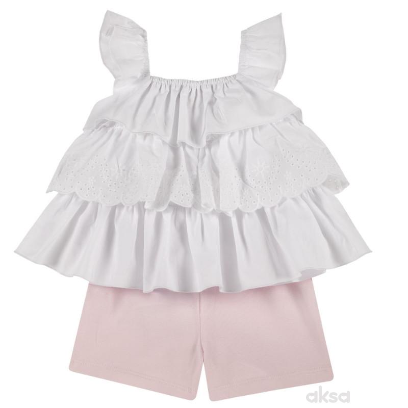 Chicco komplet 2/1 (majica, šorts),devojčice