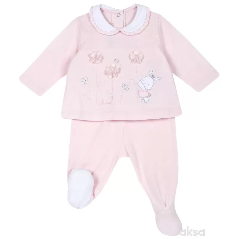 Chicco komplet 2/1 (majica dr, pant),devojčice