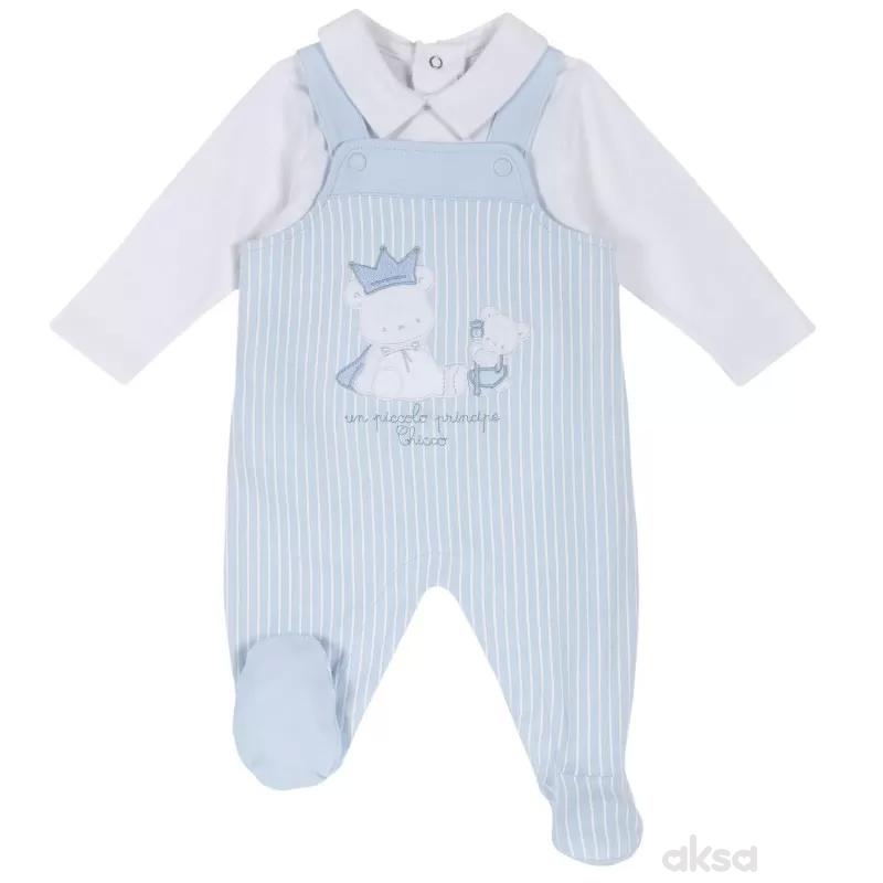 Chicco komplet 2/1 (zeka atlet, majica dr),dečaci