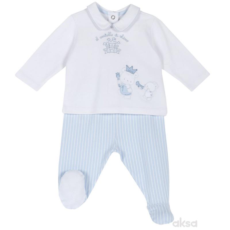 Chicco komplet 2/1 (majica dr, pantalone),dečaci