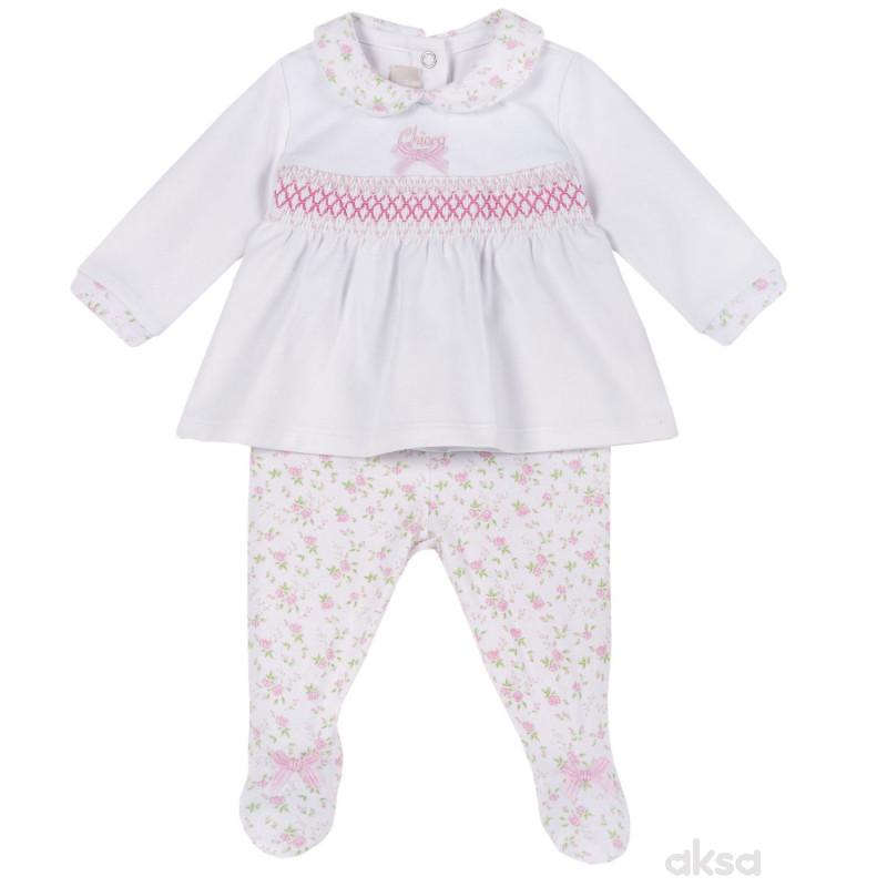 Chicco komplet 2/1 (majica dr,pantalone),devojčice