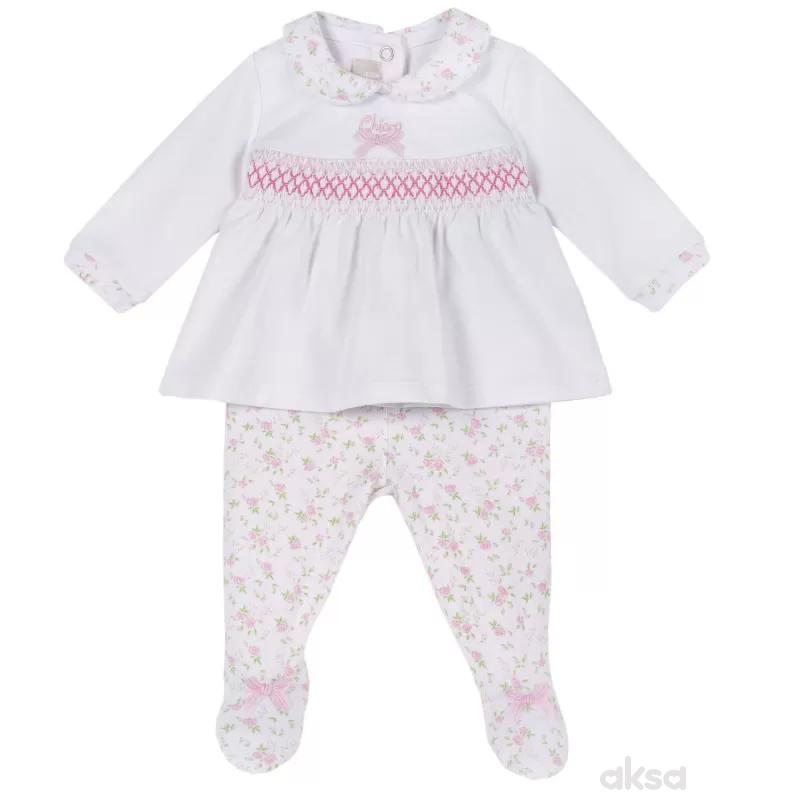 Chicco komplet 2/1 (majica dr,pantalone),devojčice