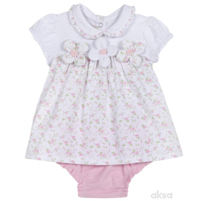 Chicco komplet 2/1 (haljina kr, gaćice),devojčice