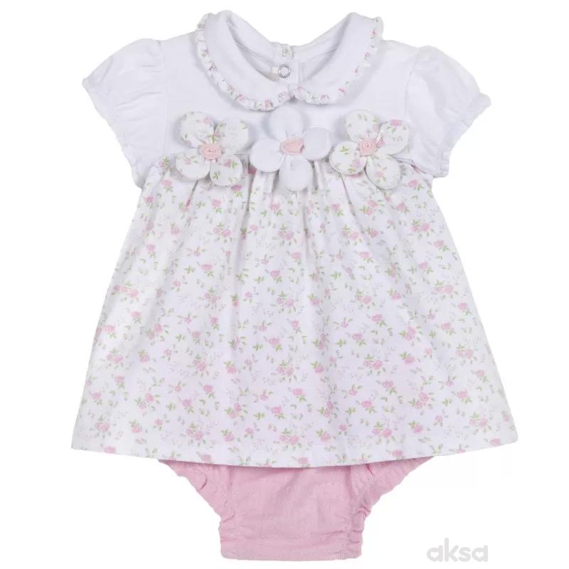 Chicco komplet 2/1 (haljina kr, gaćice),devojčice