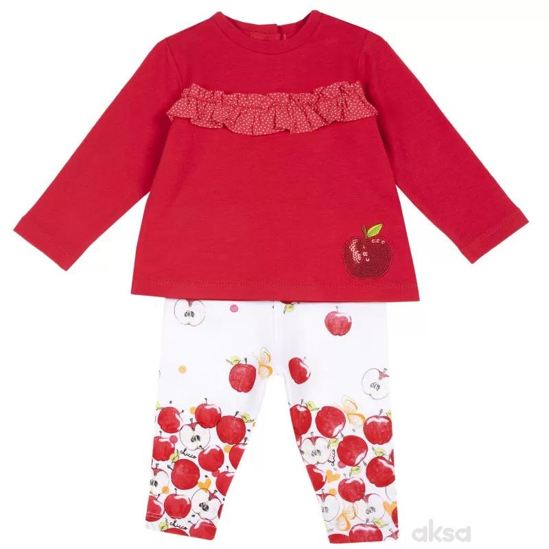 Chicco komplet 2/1 (majica dr,pantalone),devojčice