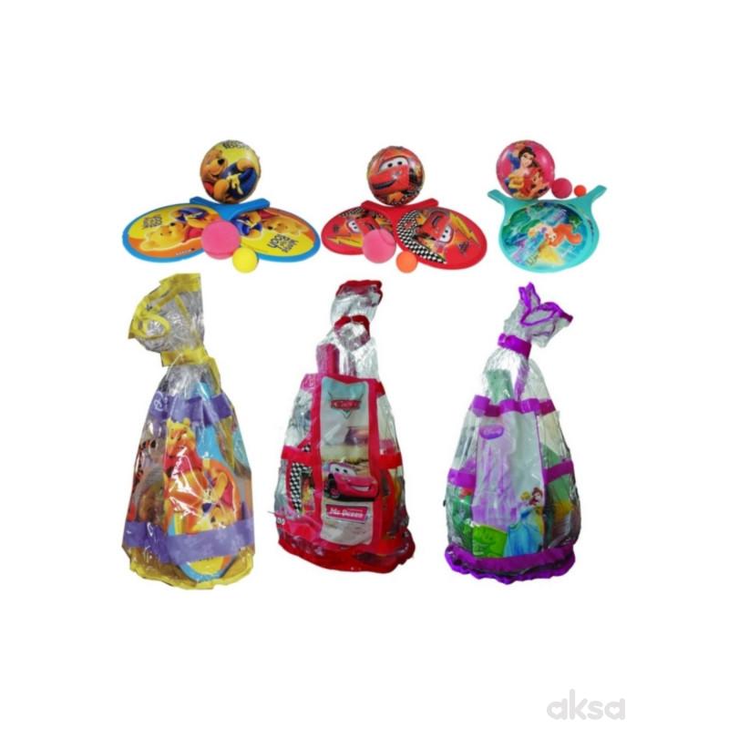 Disney Set Za Park Reketi Sa 2 Lopti + Lopta 20Cm