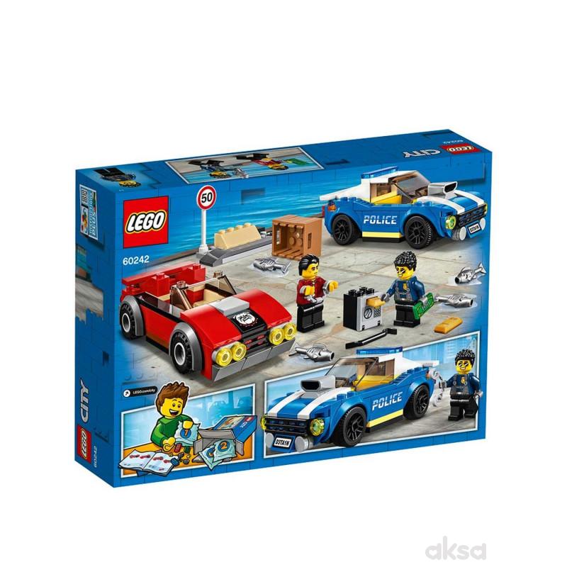 Lego City police highway arrest