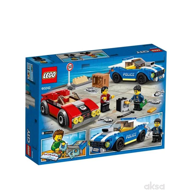 Lego City police highway arrest