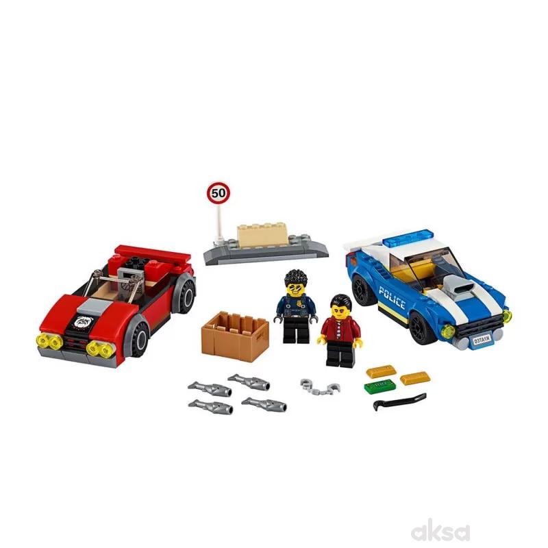 Lego City police highway arrest