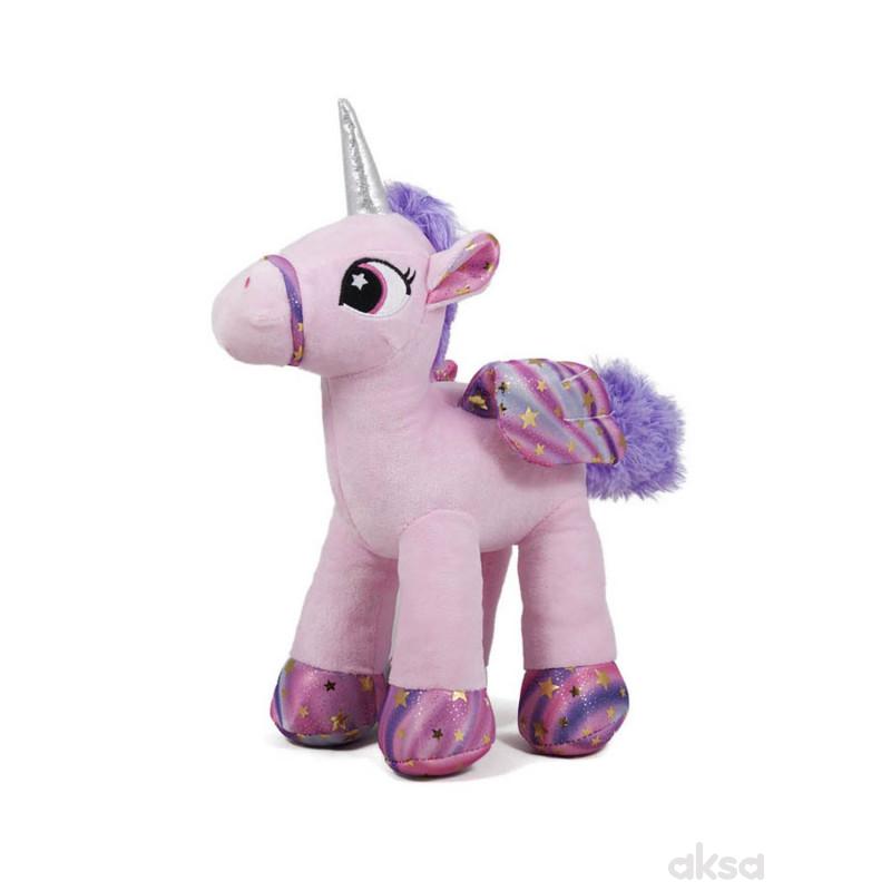 Plisani Jednorog Sa Pokretnim Krilima 28cm A039232 Aksa