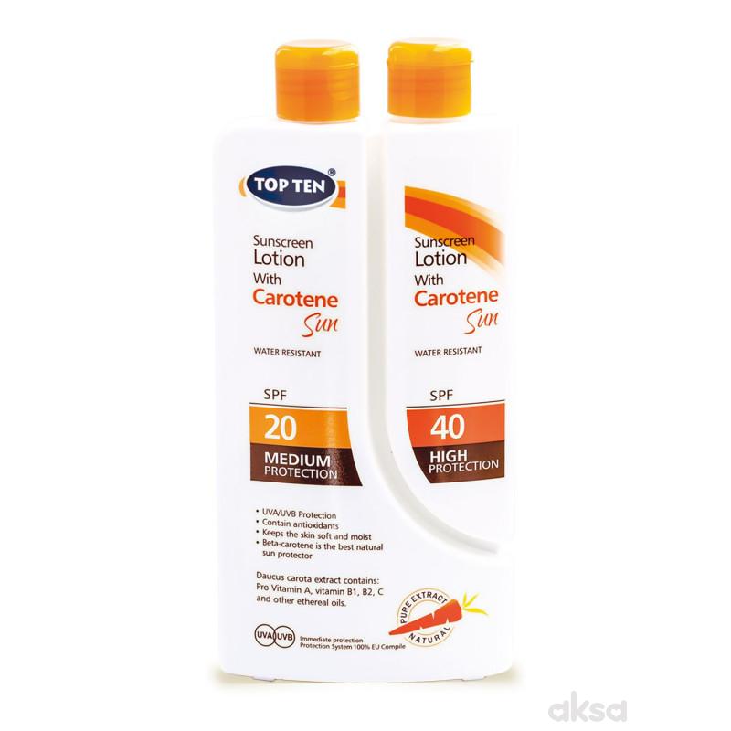 Top ten sun losion duo karoten SPF20/40 100+200ml