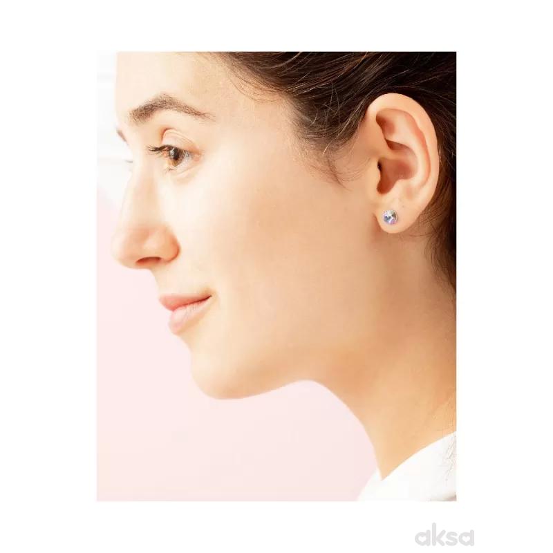 Dr.Biju minđuše 6.2mm lila krug DRI62C003