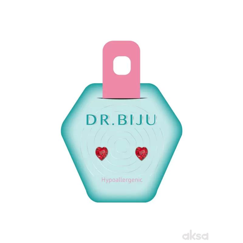 Dr.Biju minđuše 5.5mm crvene srce DHE55C227