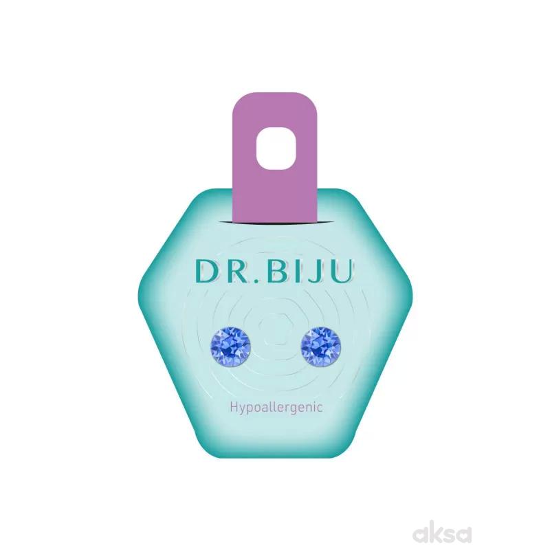 Dr.Biju minđuše 7.1mm plave krug DXI71C206