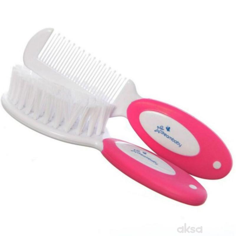 Dream baby set češalj i četka roze