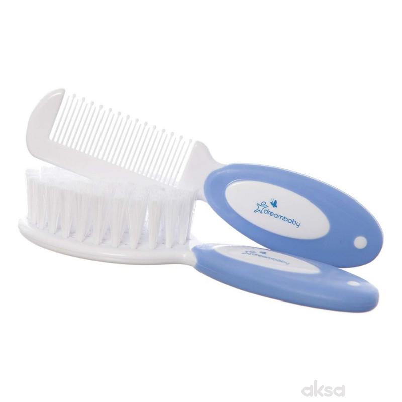 Dream baby set češalj i četka plava