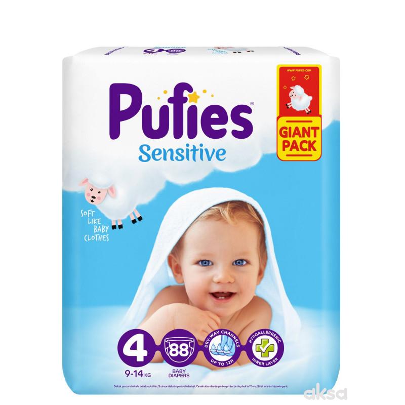 Pufies pelene sensitive BP 4 maxi 9-14kg 88kom