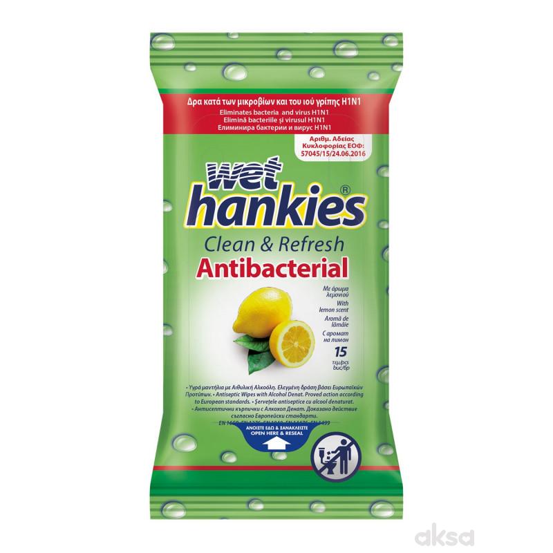 Wet hankies limun antibakt. vlažne maramice 15kom 