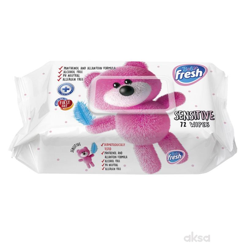 Fresh baby vlažne maramice sensitive 72kom