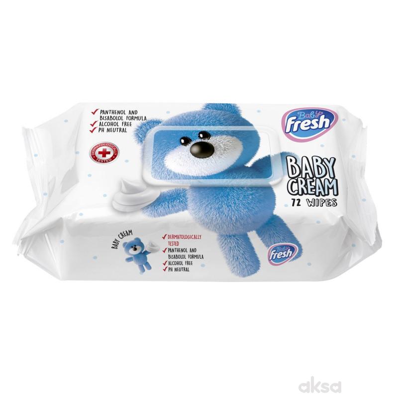 Fresh baby vlažne maramice Cream 72kom