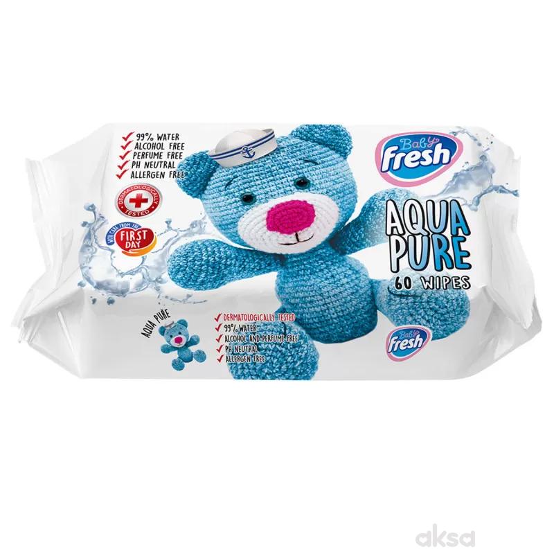 Fresh baby vlažne maramice Aqua Pure 60kom