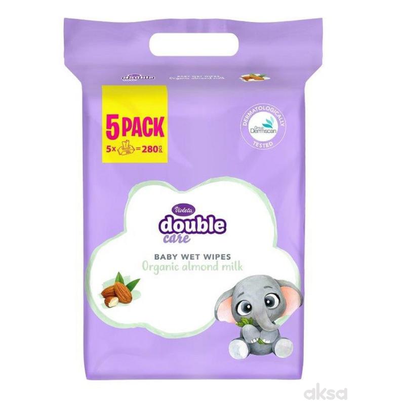 Violeta baby vlazne maramice badem 5x56 kom