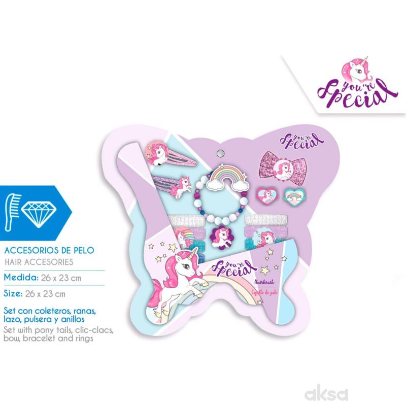 Kids licensing šnalice za kosu Unicorn, 14 kom