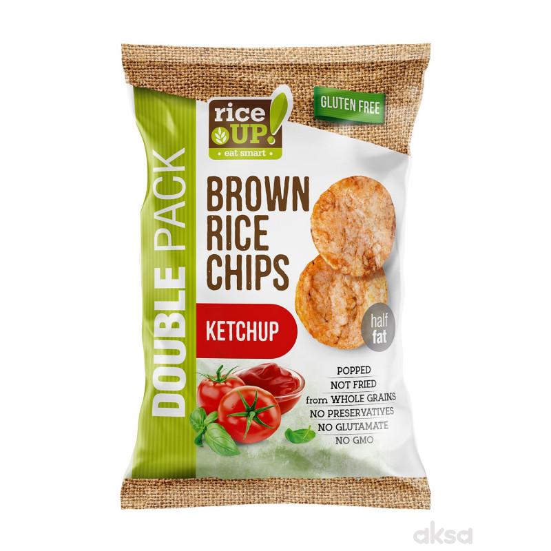 Rice up braon pirinčani čips kečap 120g